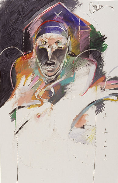 Rick Bartow, Hawk at Our House, 1994