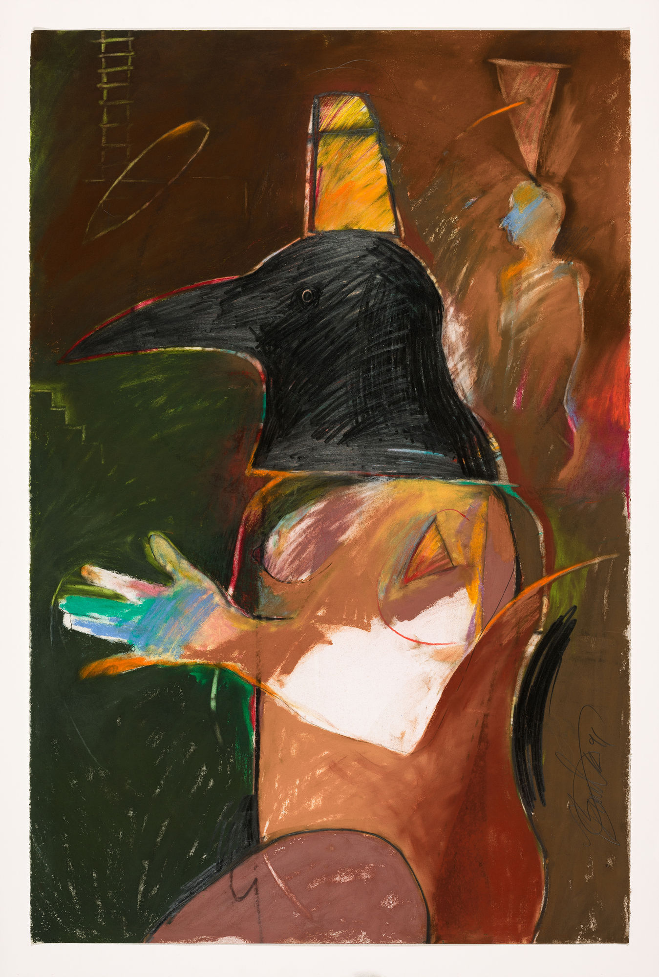 Rick Bartow, Crow's Side of the Tale, 1991