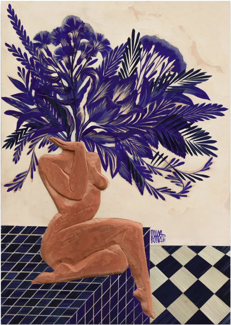 Olivia De Bona, Fleur bleue, 2023