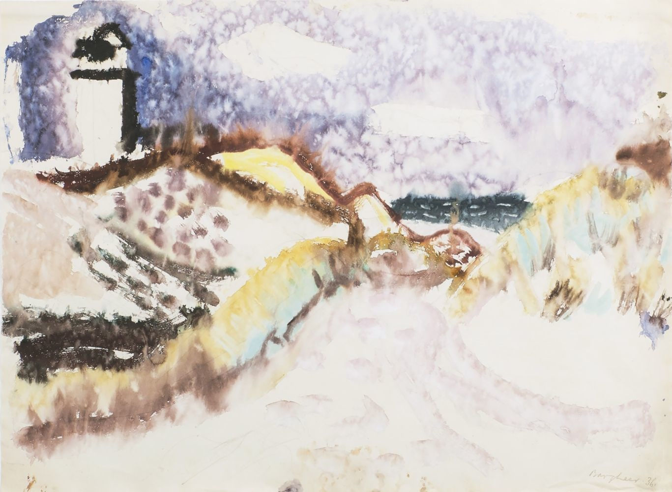 Eduard Bargheer, Quermarkenfeuer, Kampen, 1936