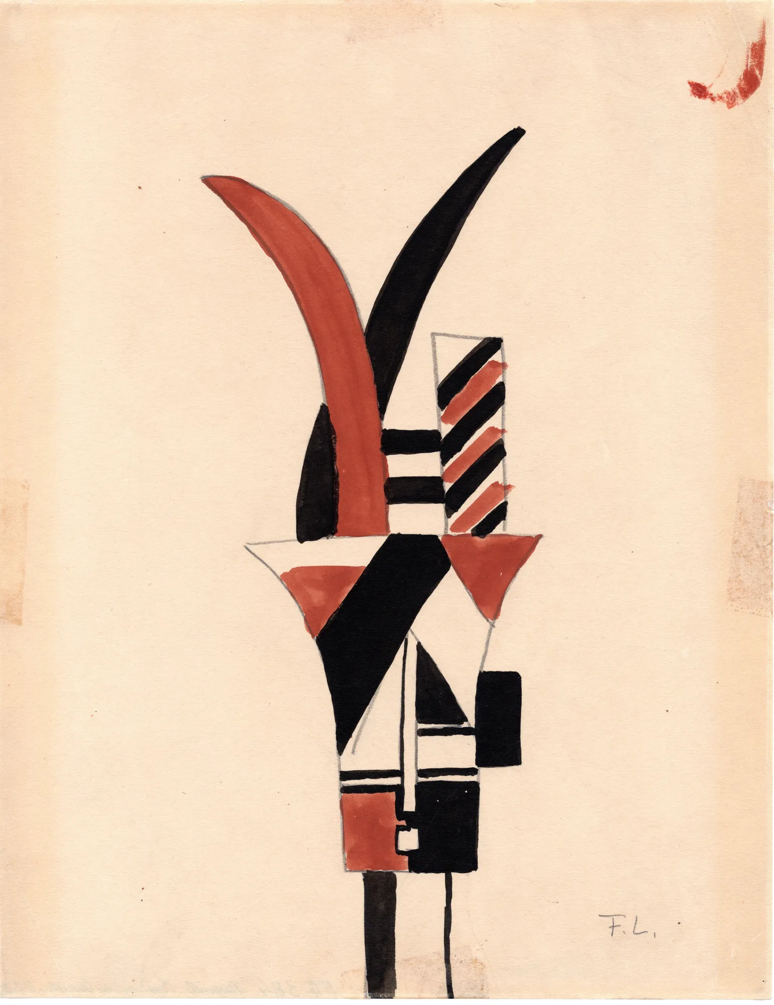Fernand Léger, Masque (Projet de costume pour la Création du Monde), 1923