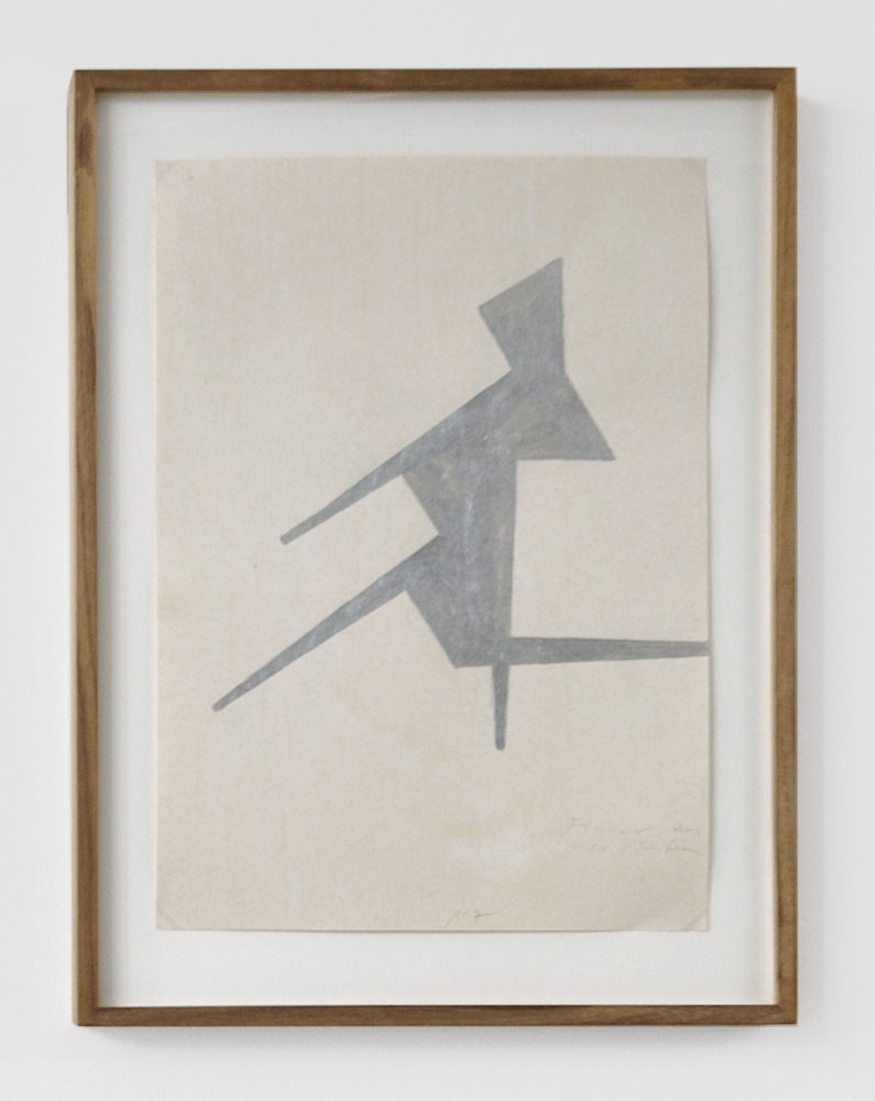 Vaclav Pozarek Untitled (figures with pipes) Oeuvre papier 21 x 30 cm 8.27 x 11.81 in