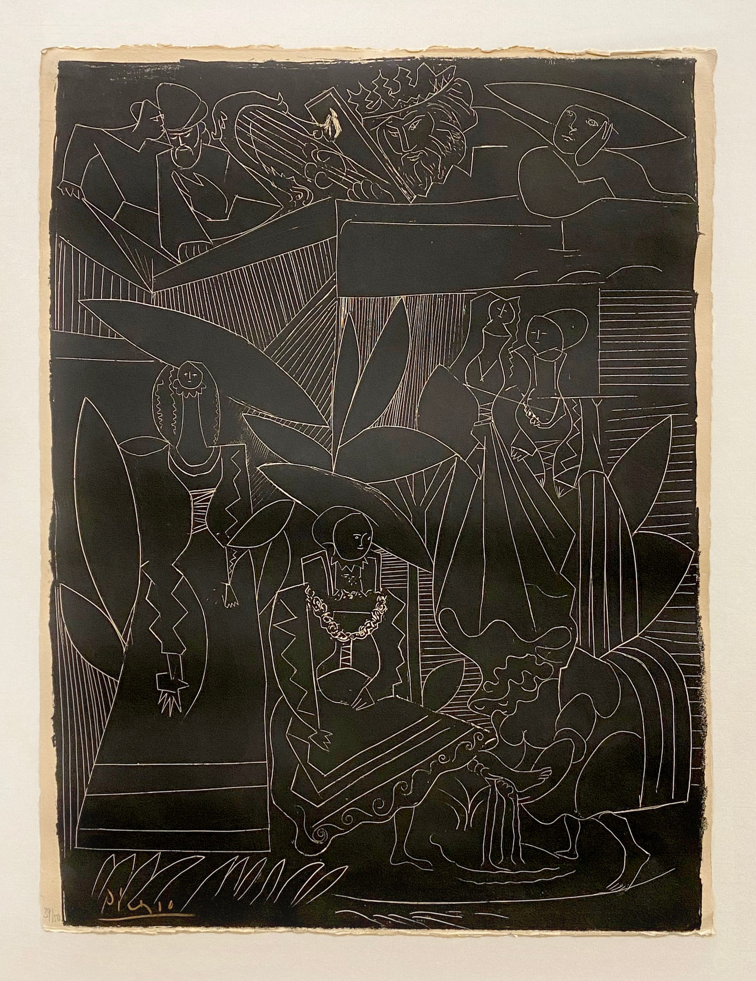 Pablo Picasso, David et Bethsabée (4. State ), 1947