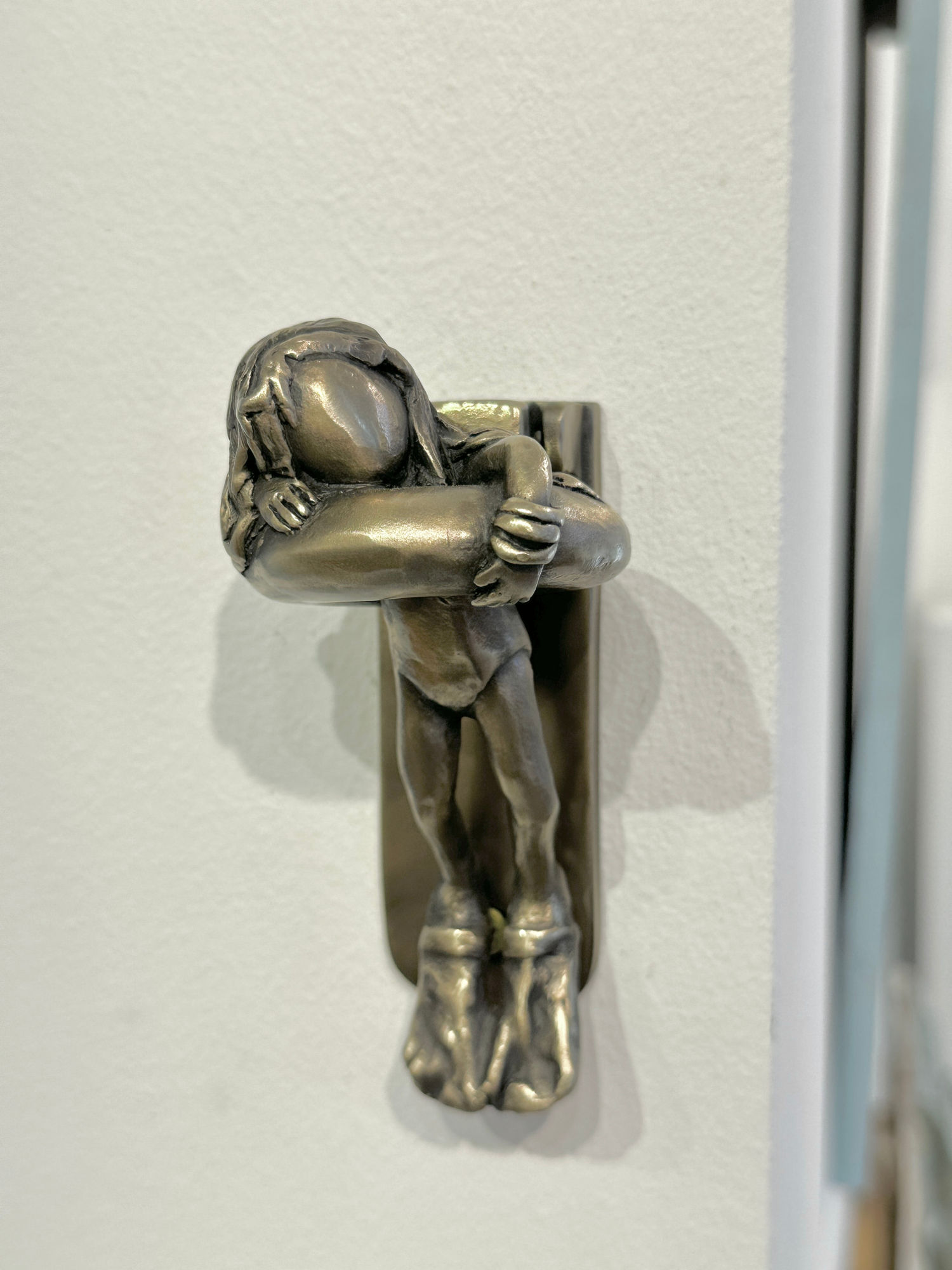 Goody-B Wiseman, Swimmer, Door Knocker, 2023