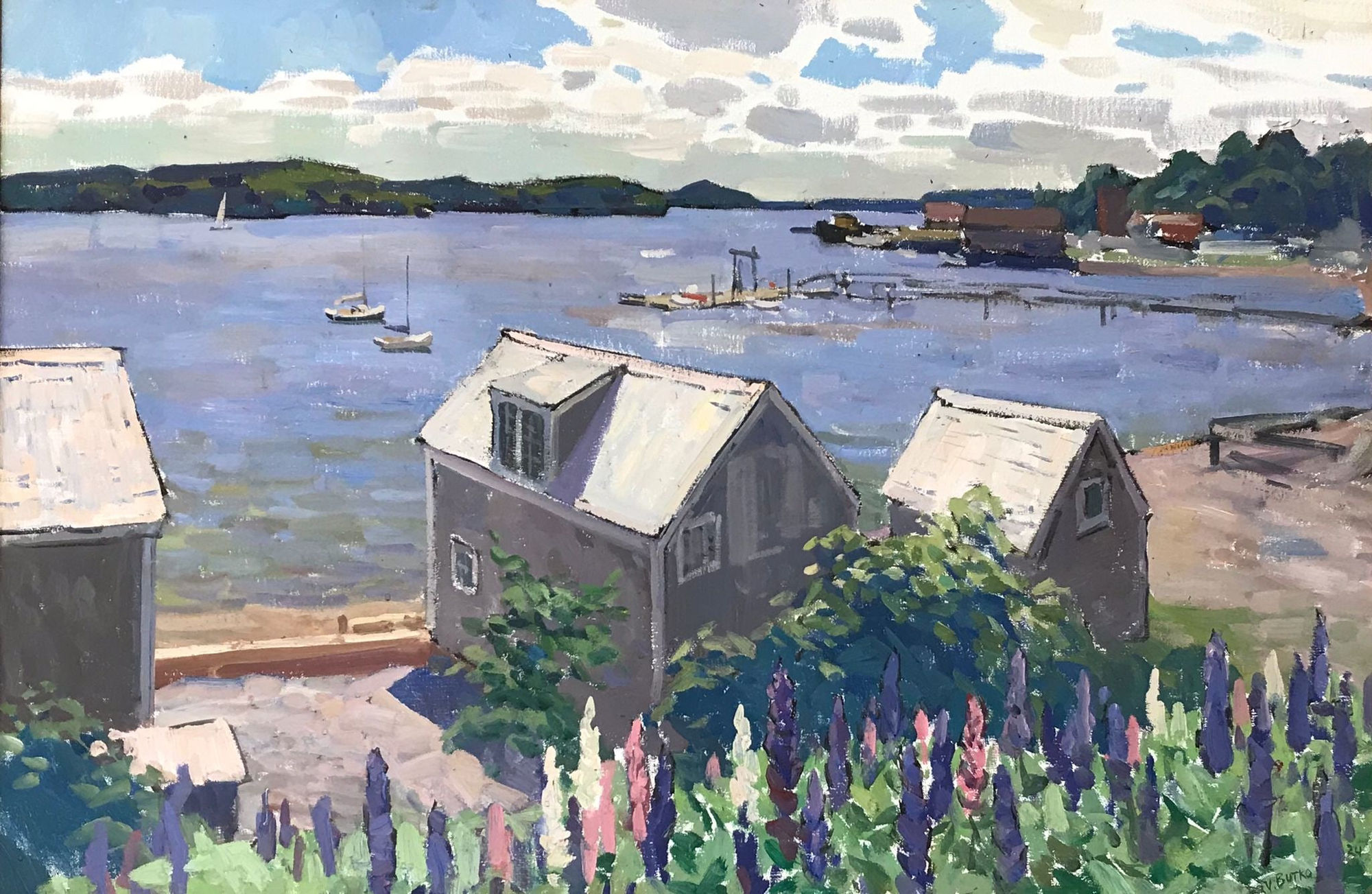 Viktor Butko, Good Morning! (Cabins on Water Street), 2024