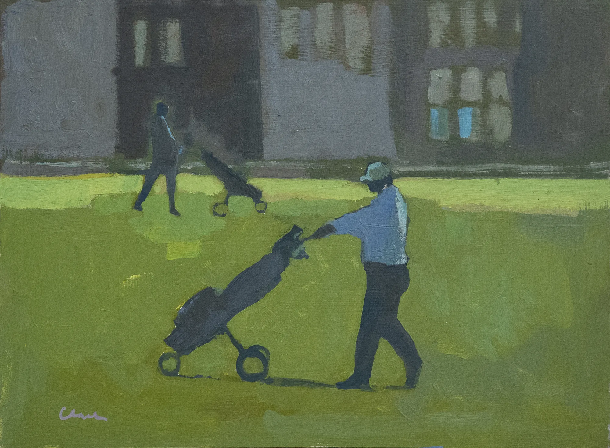 Michael G Clark, RGI RSW PAI, The Old Course, St Andrews 1st and 18th Fairways