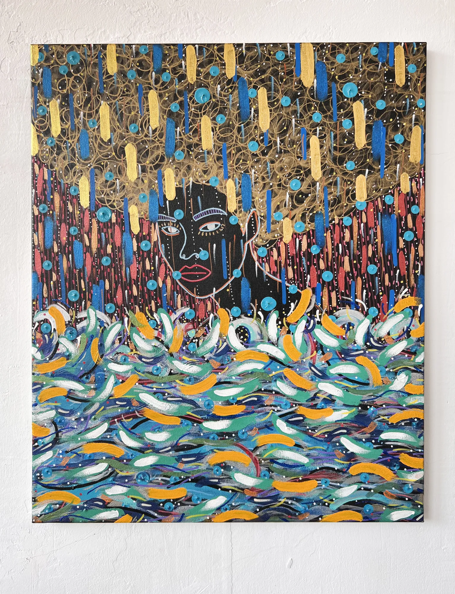 Yermine Richardson, Caribbean Galaxy - Rain, 2021