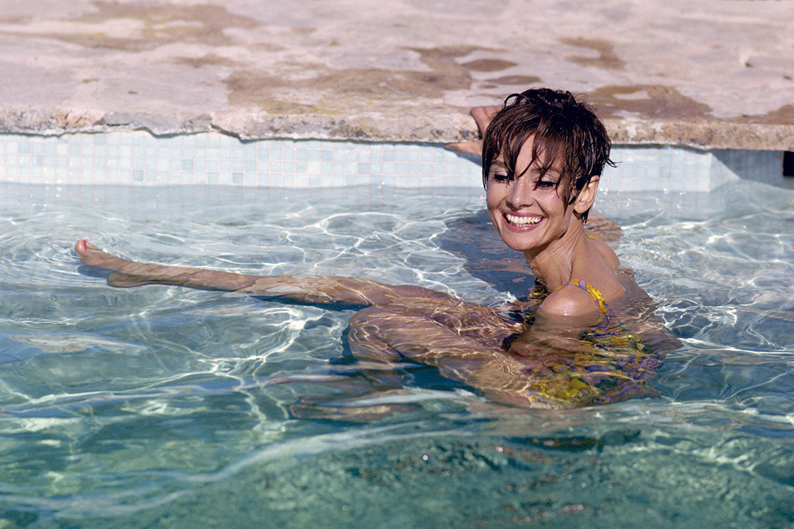 Terry O'Neill, Audrey Swims, South of France, 1966