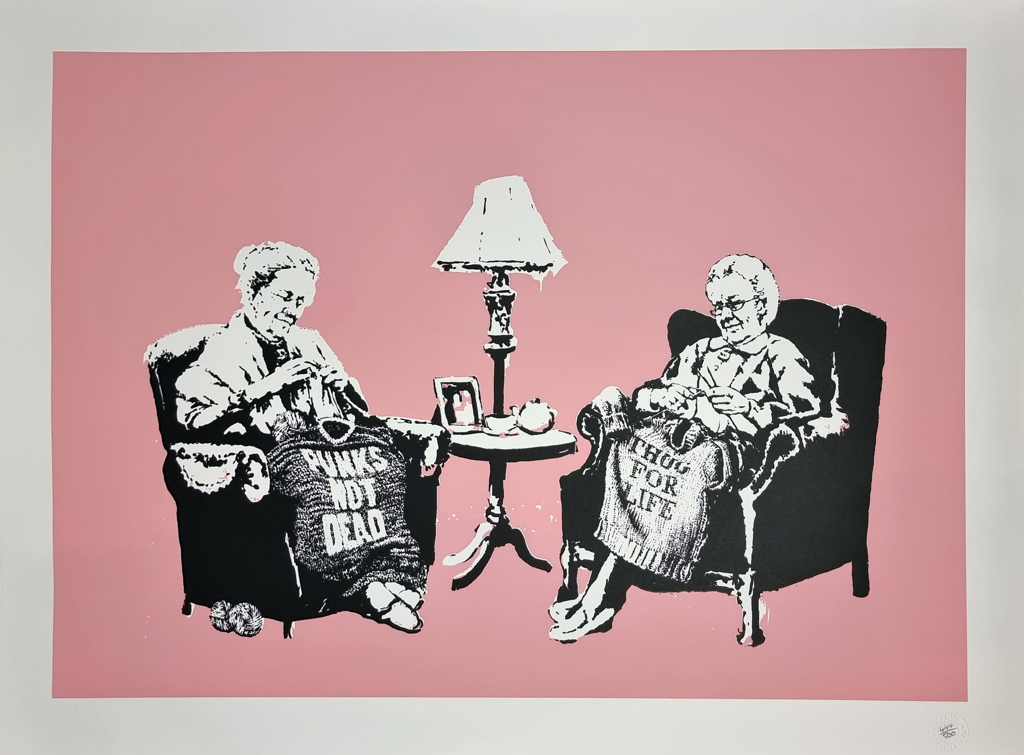 Banksy, Grannies (Unsigned), 2006