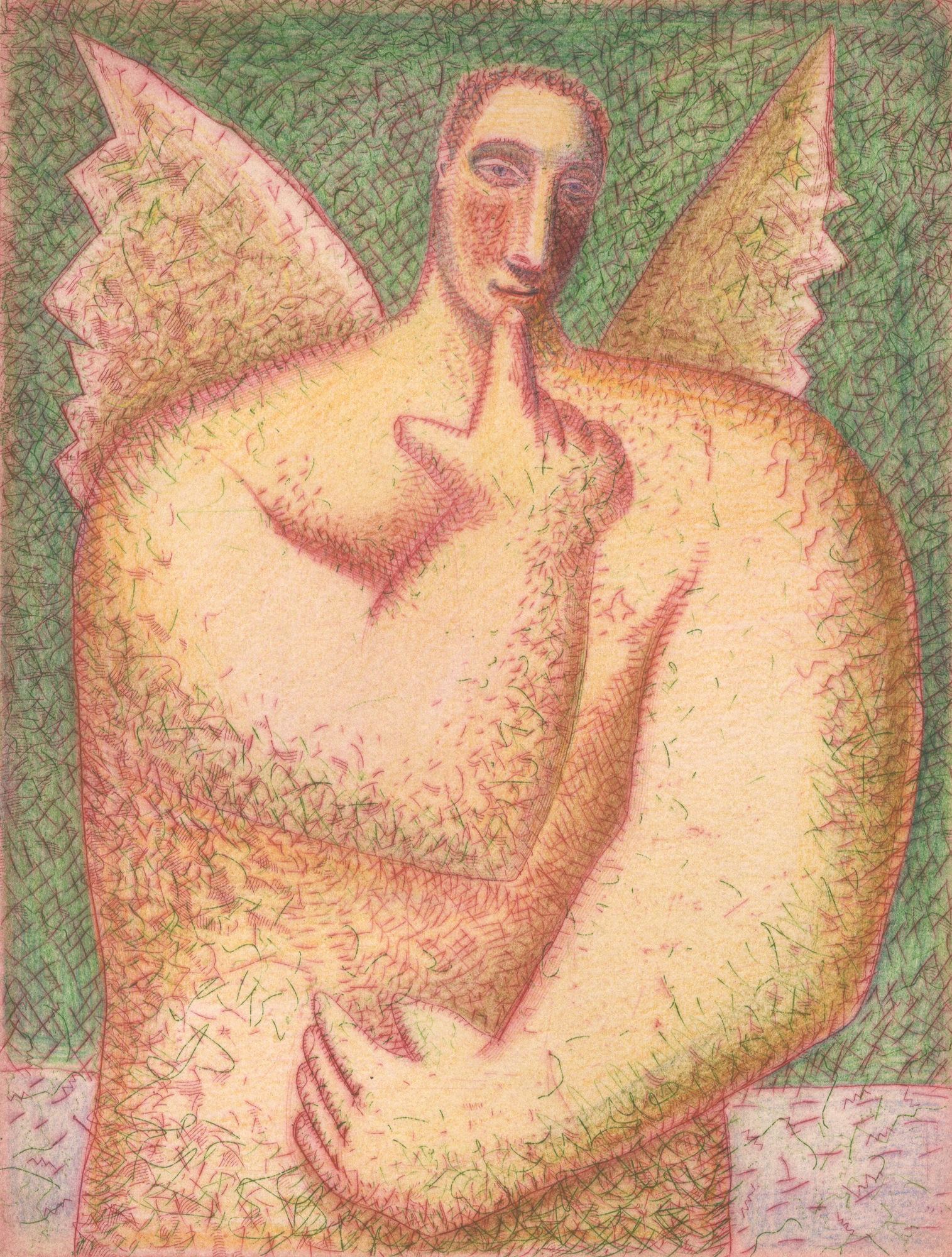 John Byrne, Coloured-in Angel, 2010