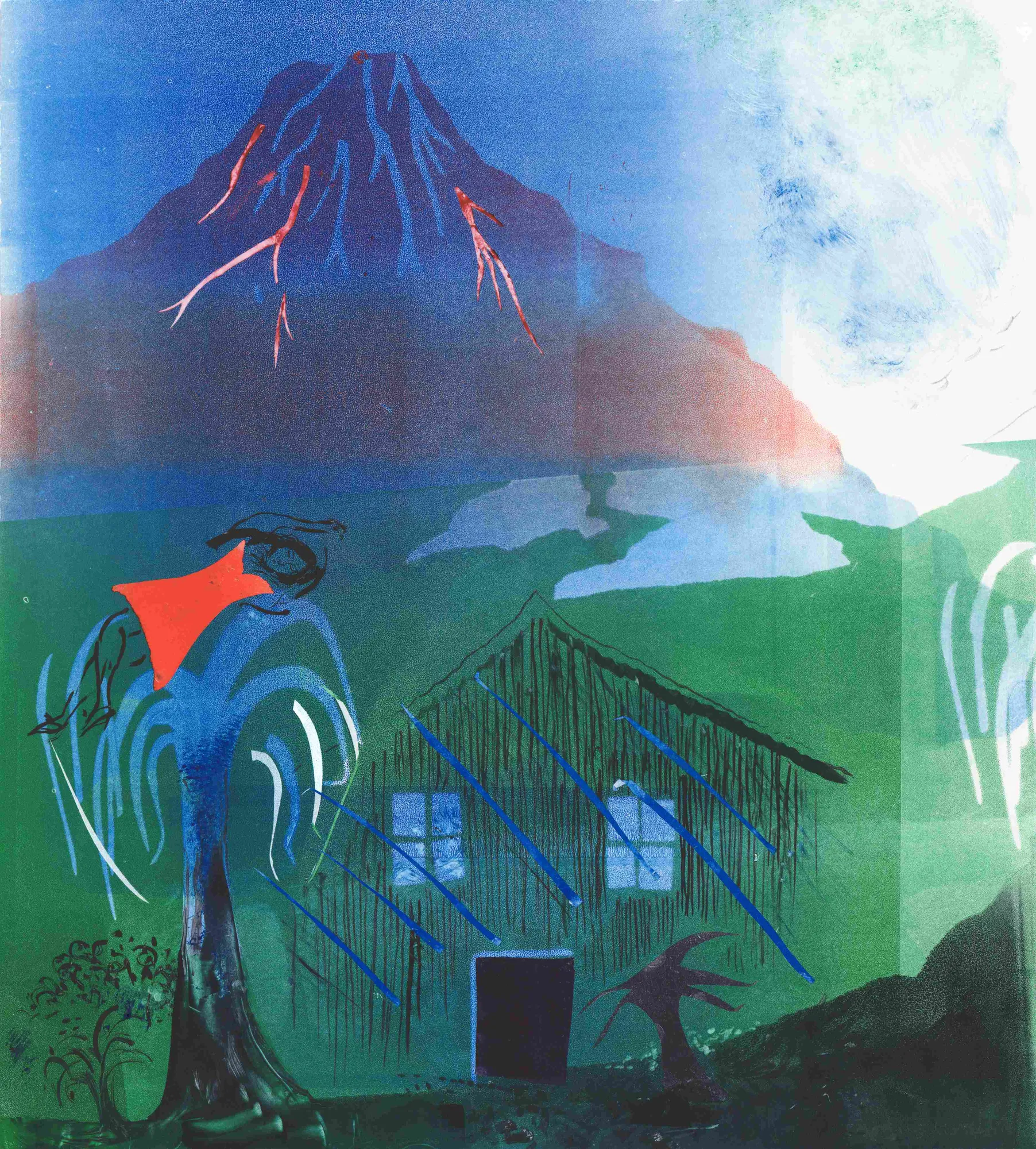 Marguerite Carnec, Volcano After Dark, 2025