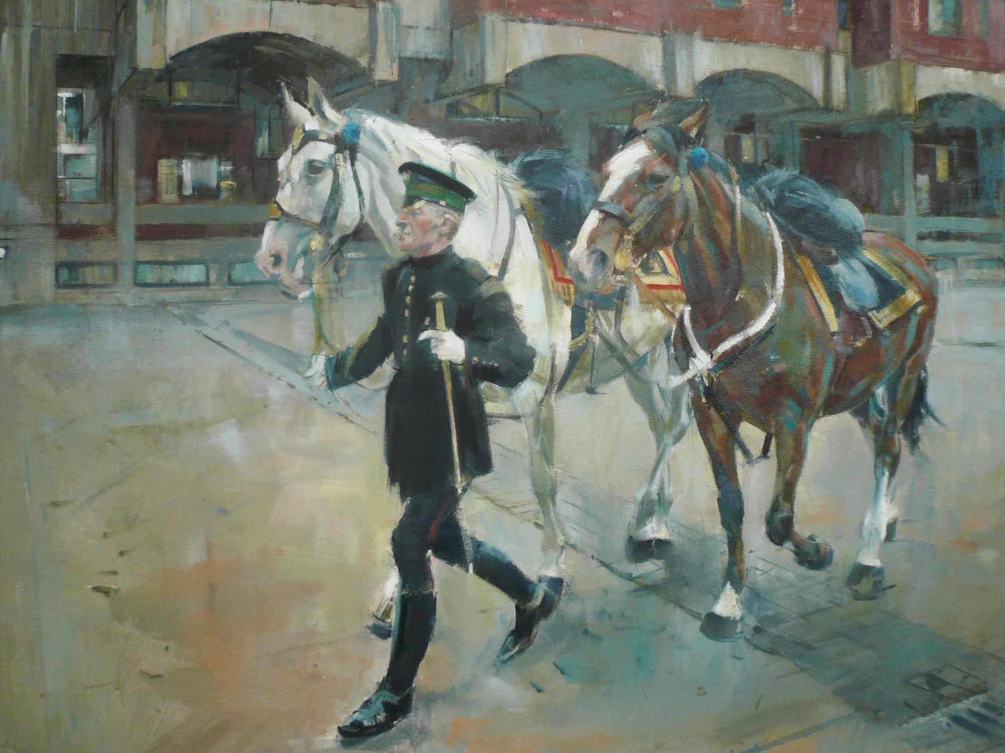 Tom Hoar, Leading the Colonel of the Regiments Horse, Sketch