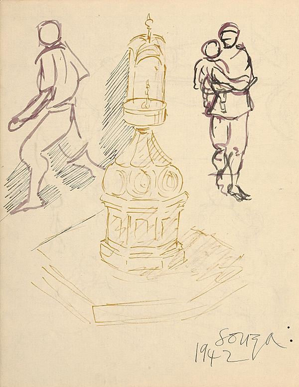 Francis Newton Souza, Untitled (Study), 1942