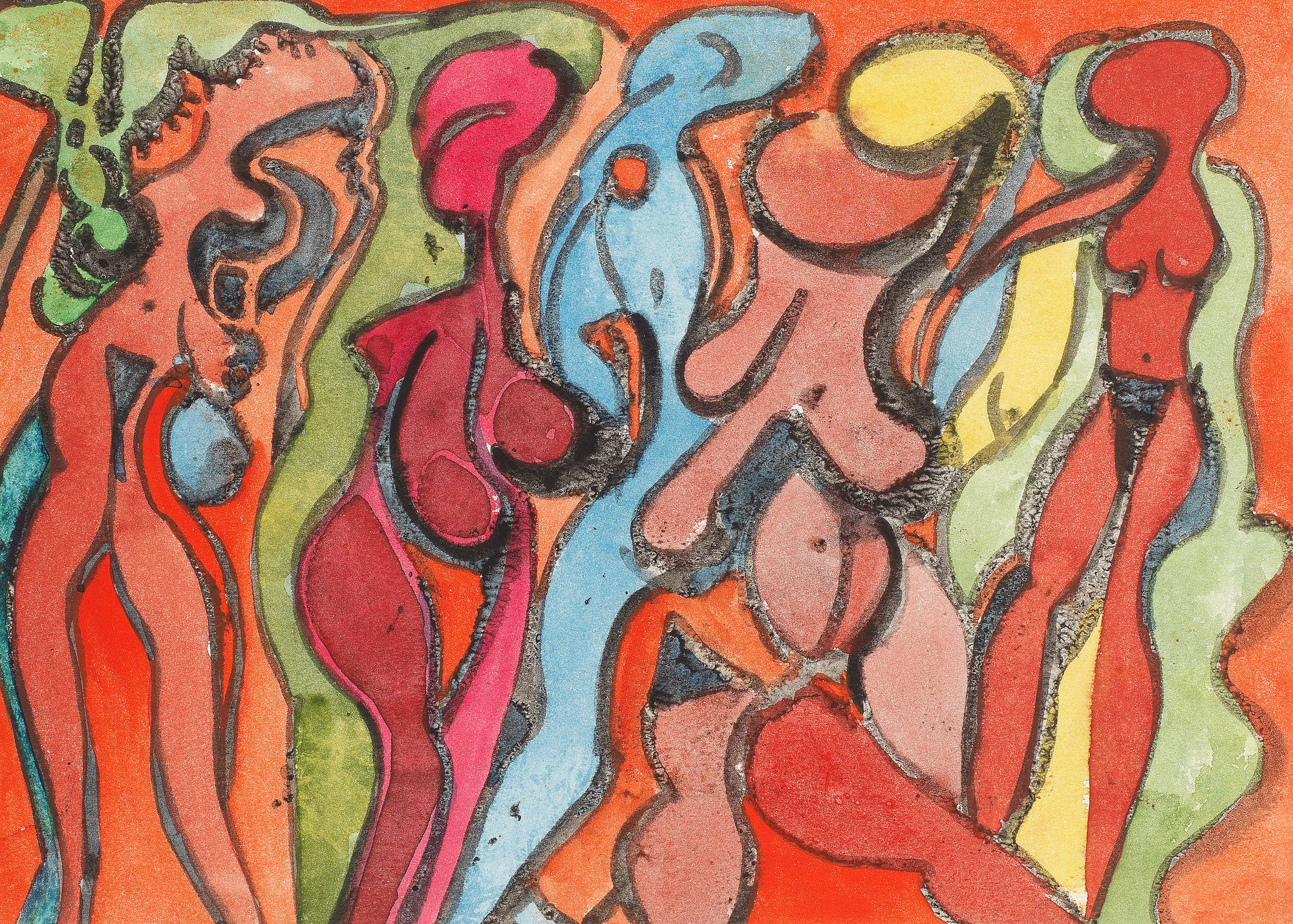 Avinash Chandra, Untitled (Figures), Circa 1980s