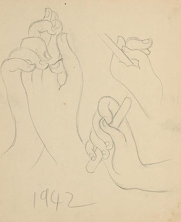 Francis Newton Souza, Untitled (Hands) , 1942