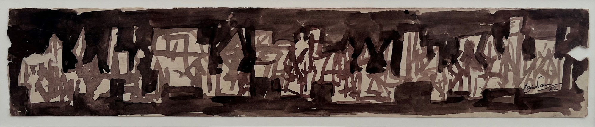 Rasheed Araeen, Untitled (Cityscape), 1962