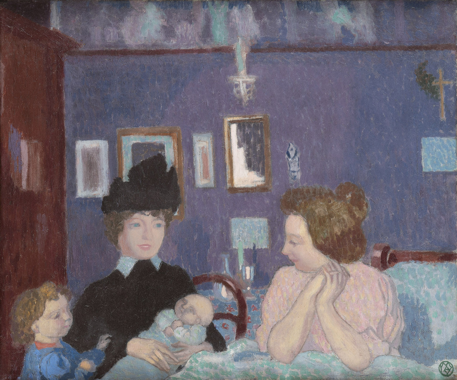 MAURICE DENIS, Visite dans la chambre violette, 1899
