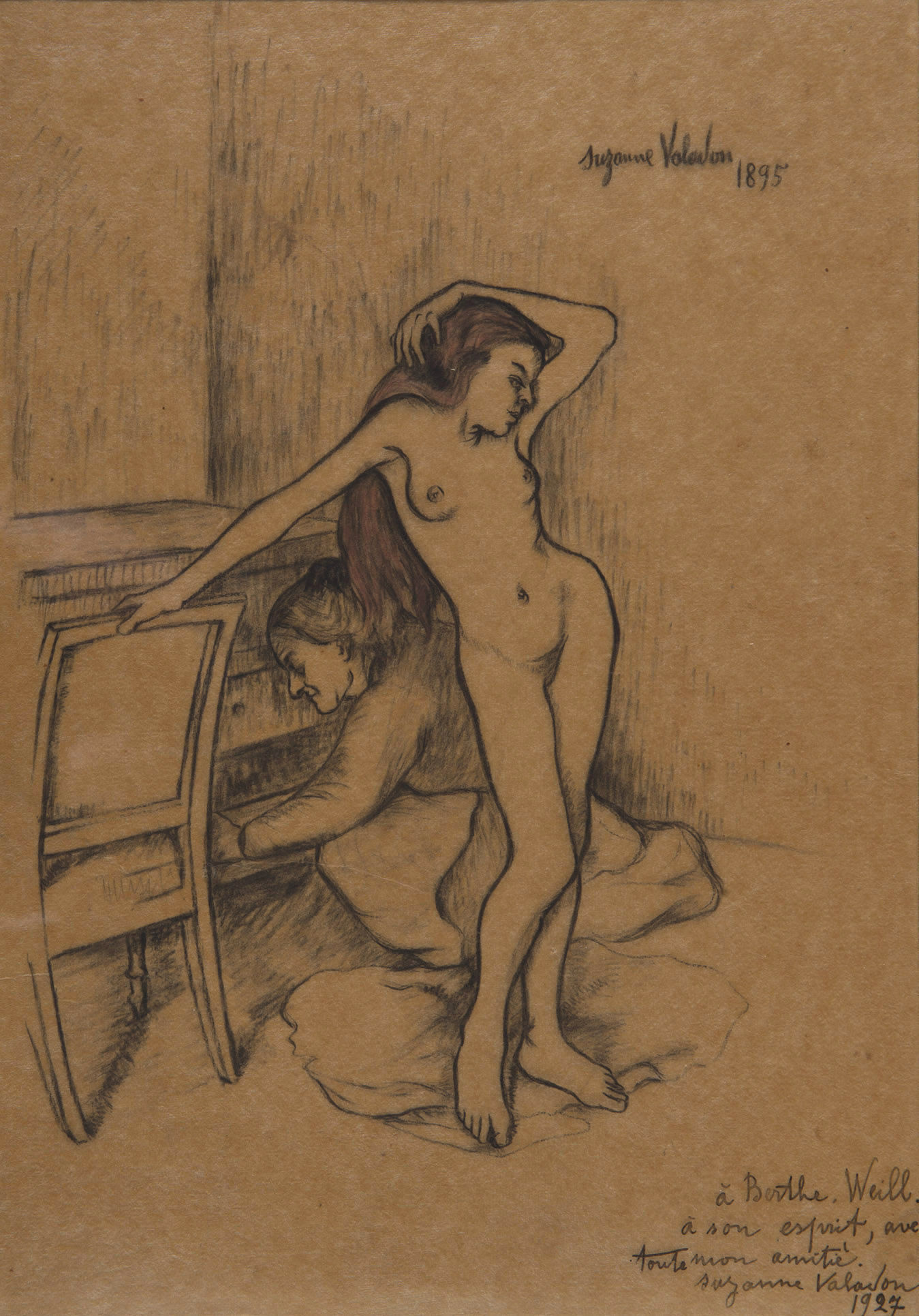 SUZANNE VALADON, Nu dans un intérieur, 1895