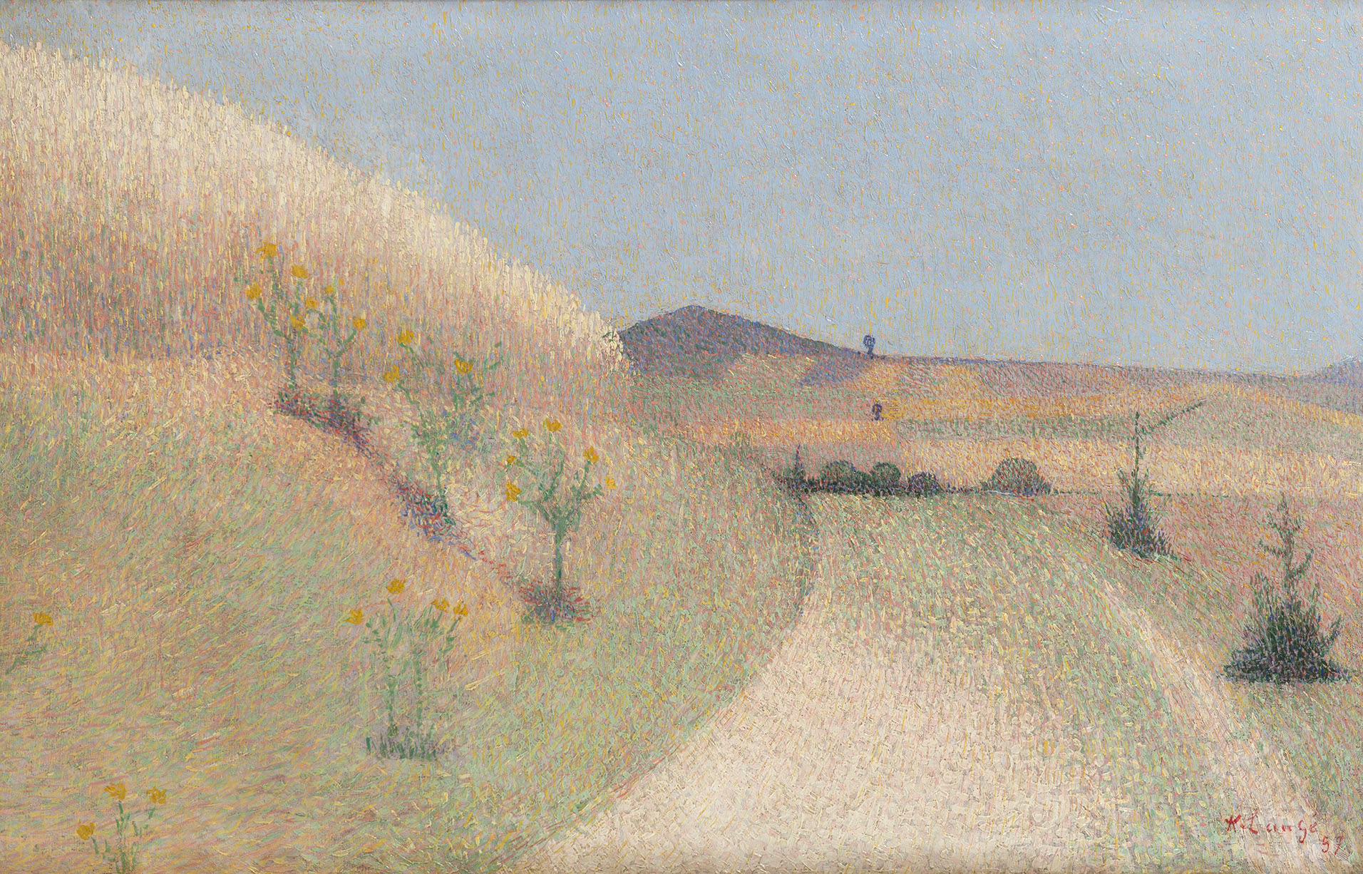 ACHILLE LAUGÉ, Le Chemin bordé de chardons, 1897