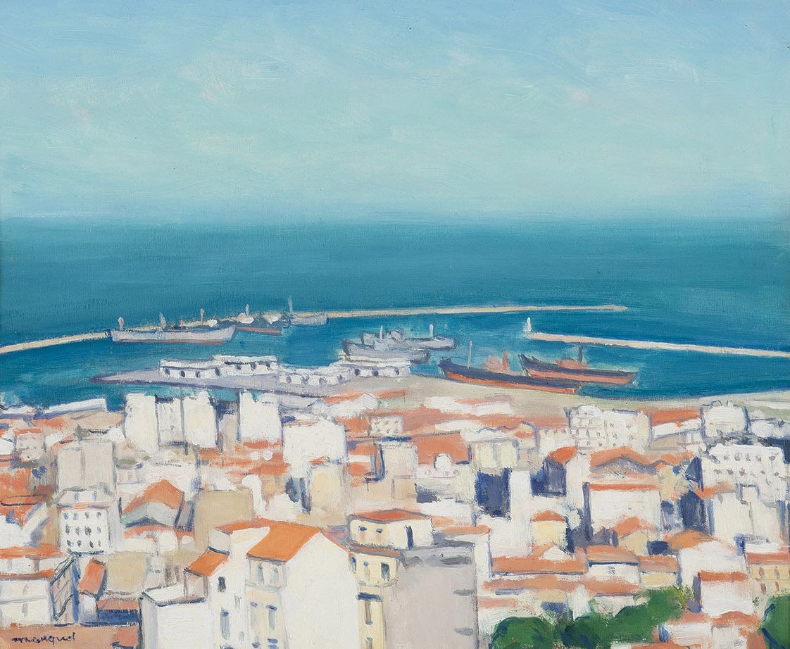 ALBERT MARQUET, Alger, vue de la ville et du port, Circa 1940