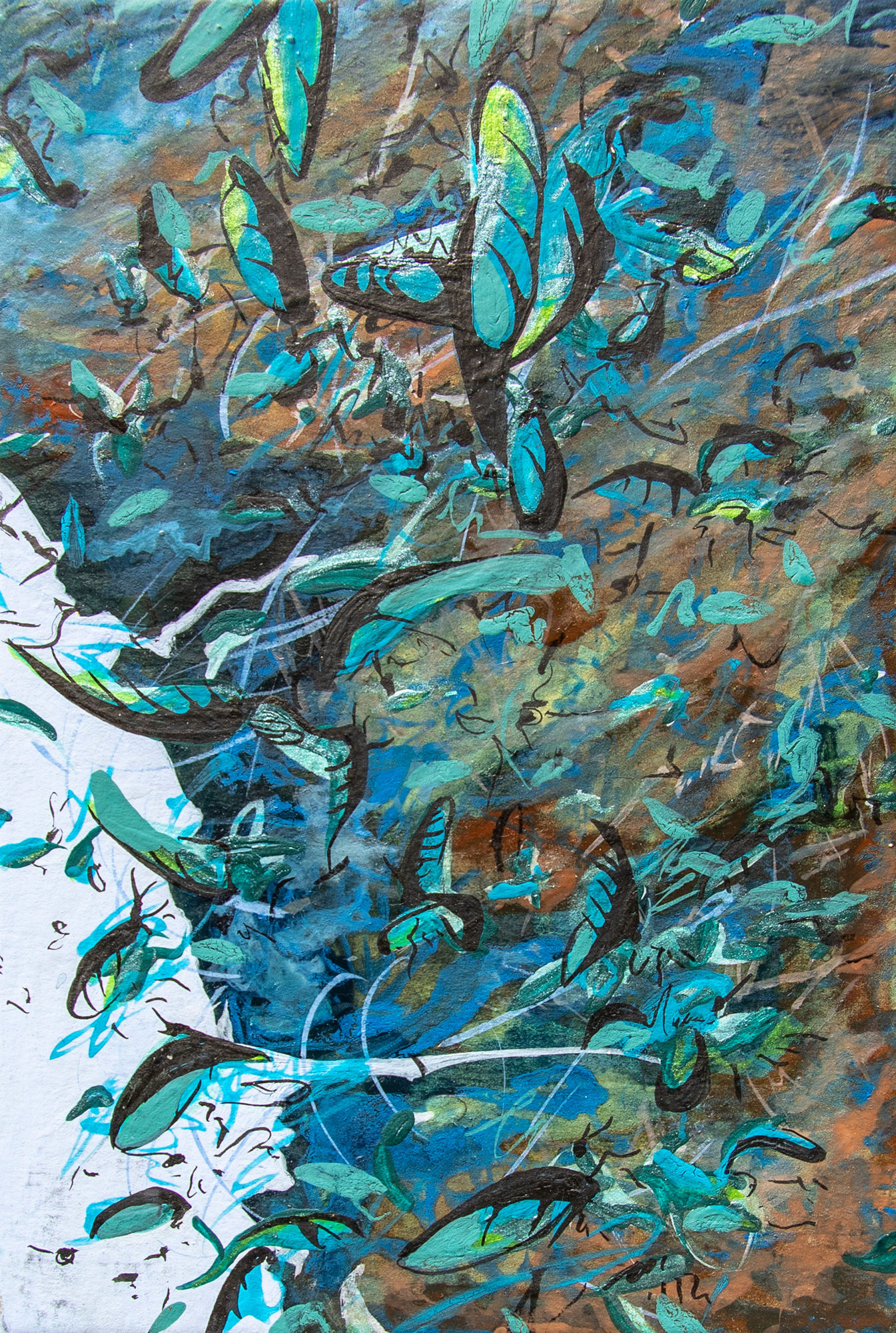 Tammy Nguyen, Bat Swarm Over Rocks Study No. 1 , 2020