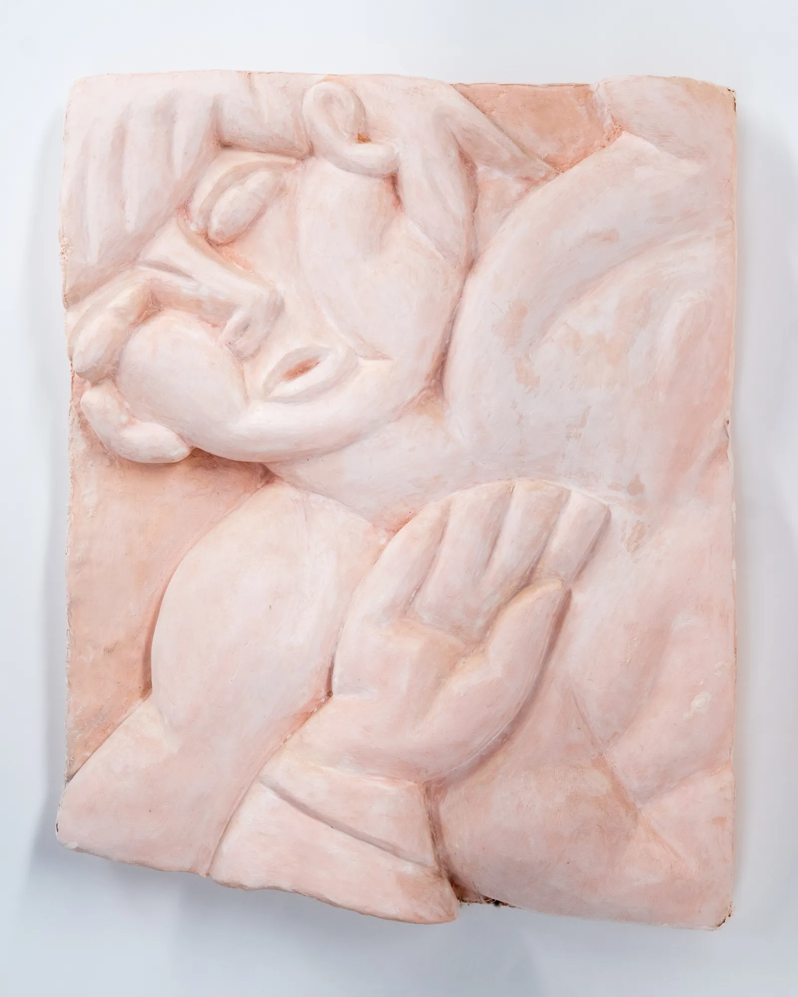 Florian Tomballe, Tablet with defending man, 2024