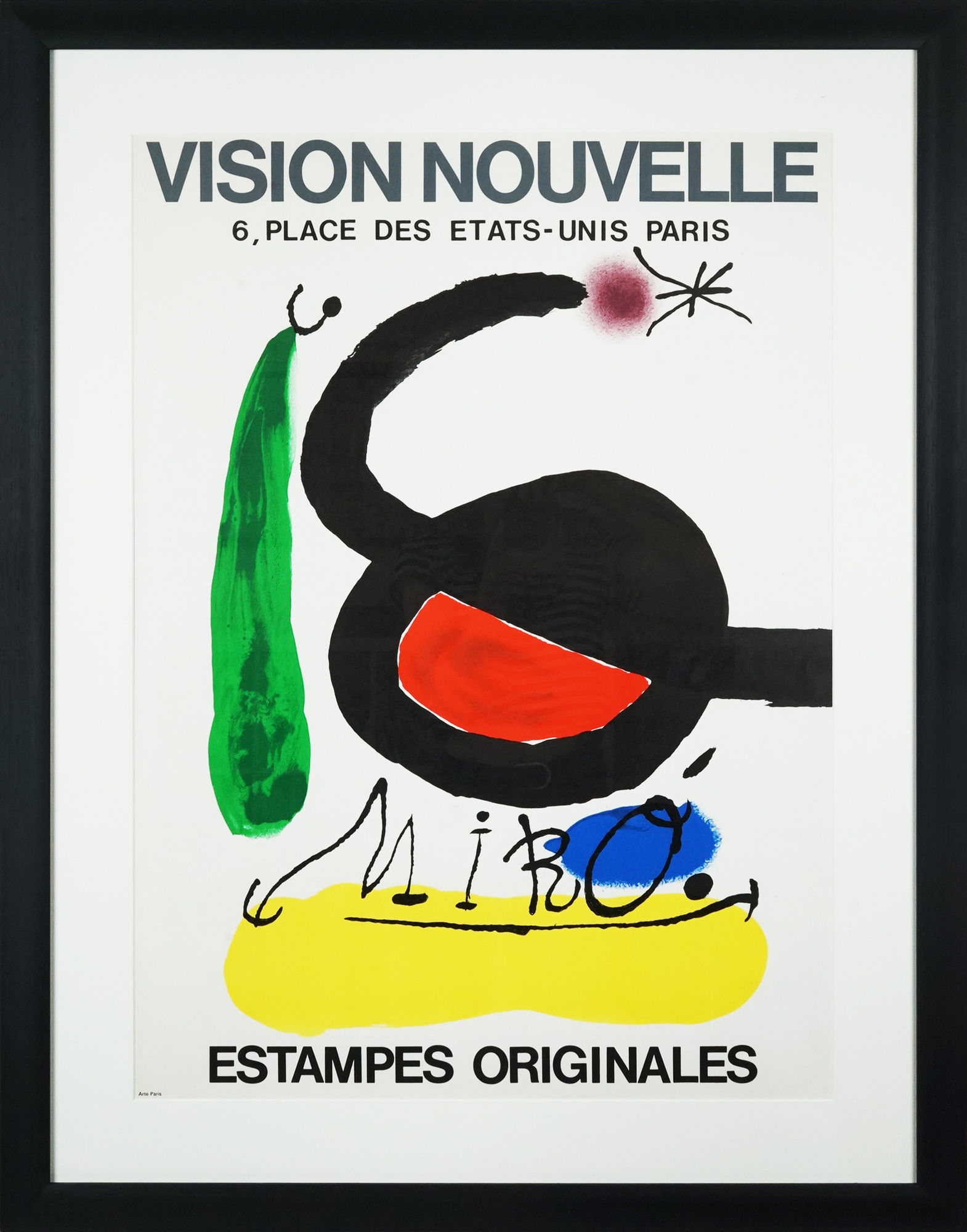 Joan Miro, Original Prints - Vision Nouvelle Gallery Exhibition Poster, 1967