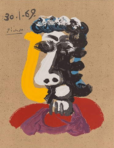 Pablo Picasso, Portrait Imaginaire 30.1.69, 1969