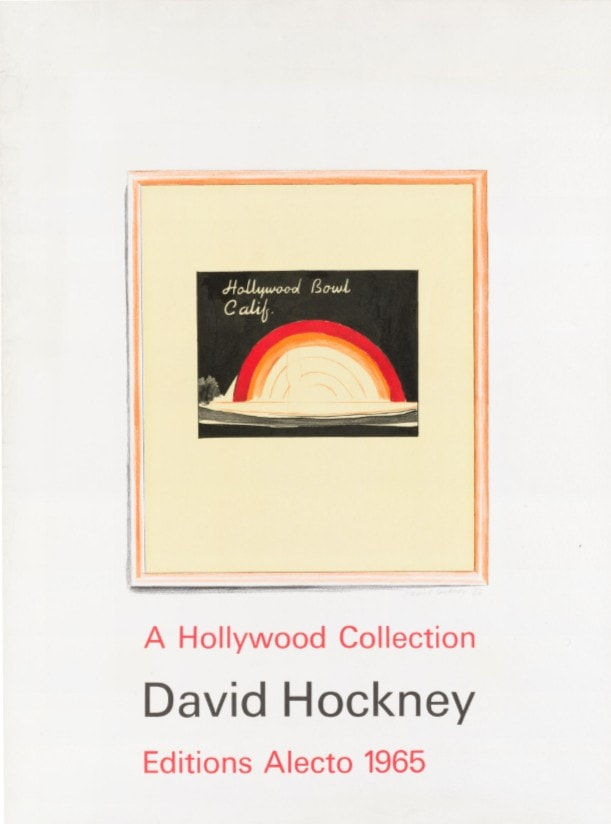 David Hockney, Hollywood Bowl (Title Page), from A Hollywood Collection, 1965