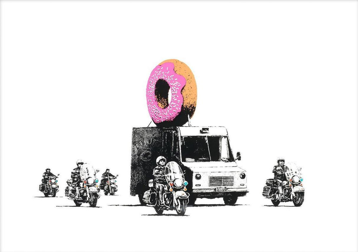 Banksy, Donuts (Strawberry) , 2009