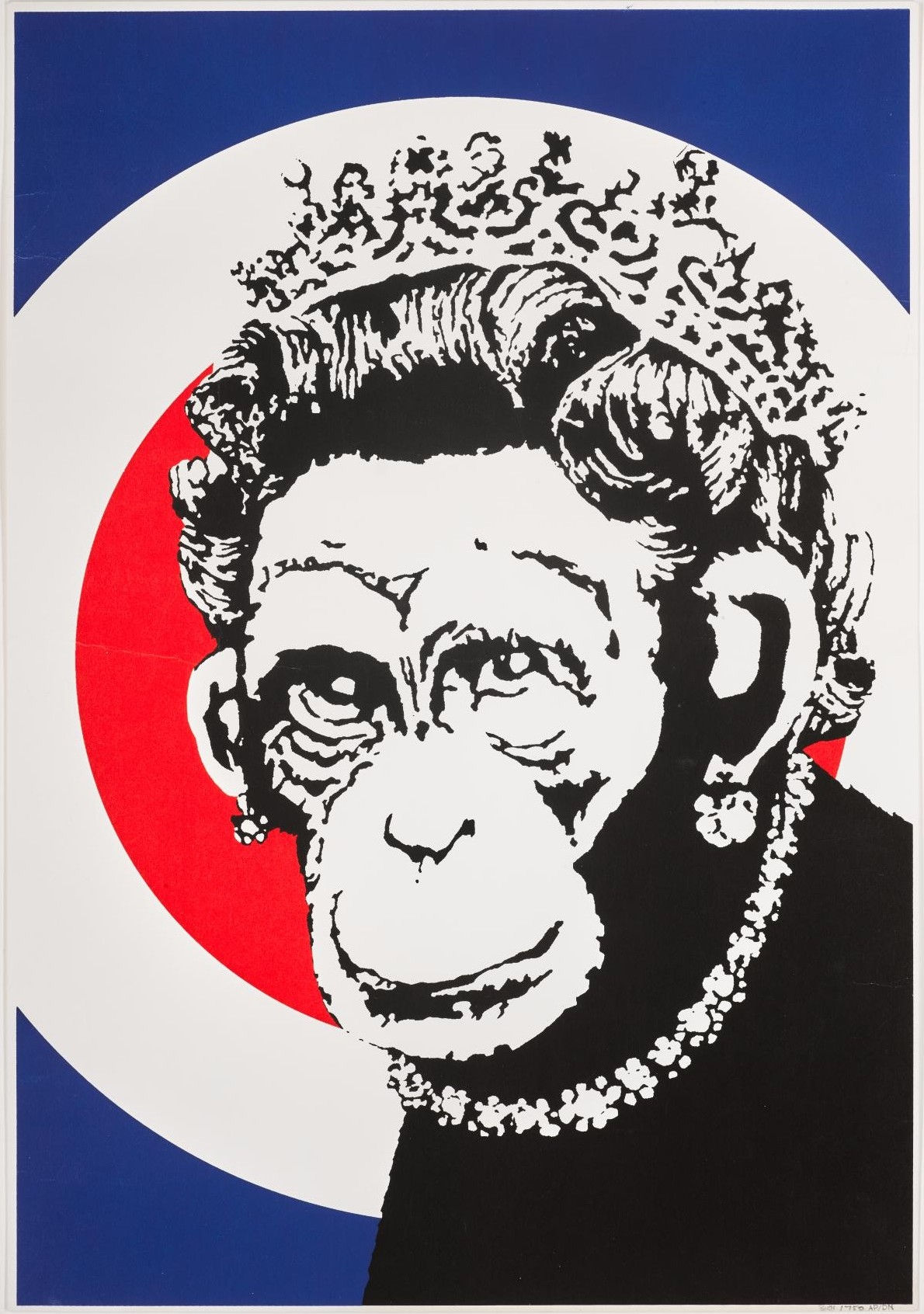 Banksy, Monkey Queen, 2003