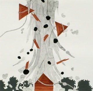 Crystal Liu, "what a drag 'over and over onto myself' ", 2010