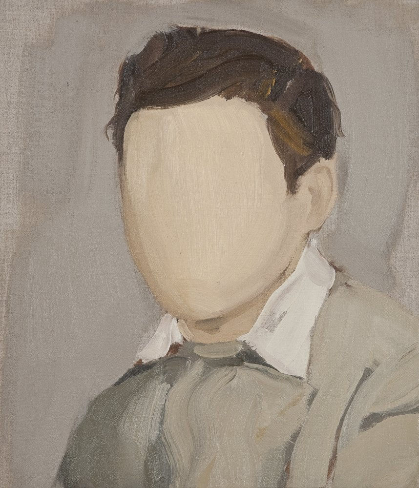 Gideon Rubin, Untitled Portrait (white collar), 2011