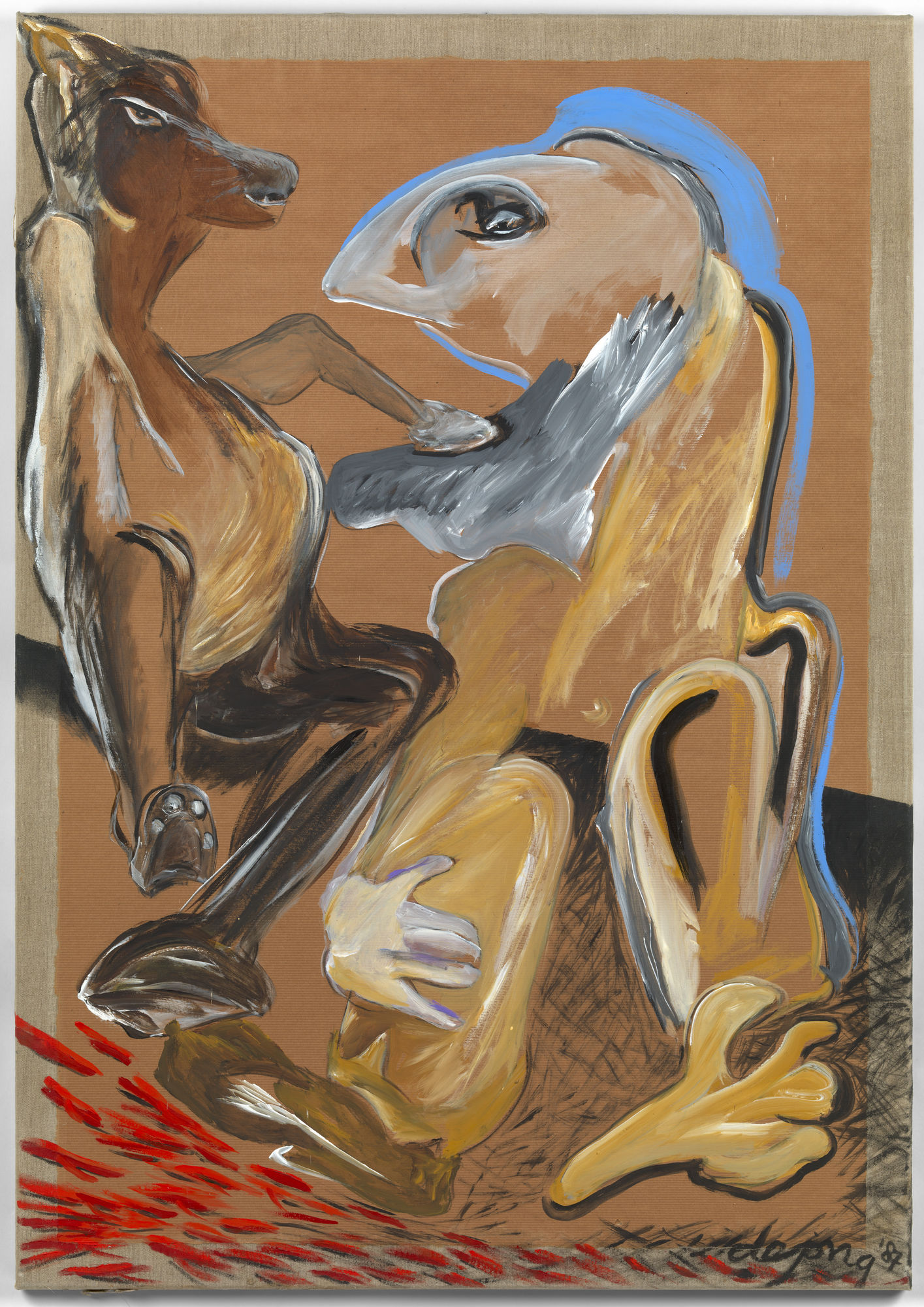 Jacqueline de Jong, Chasse chevaliere, 1987