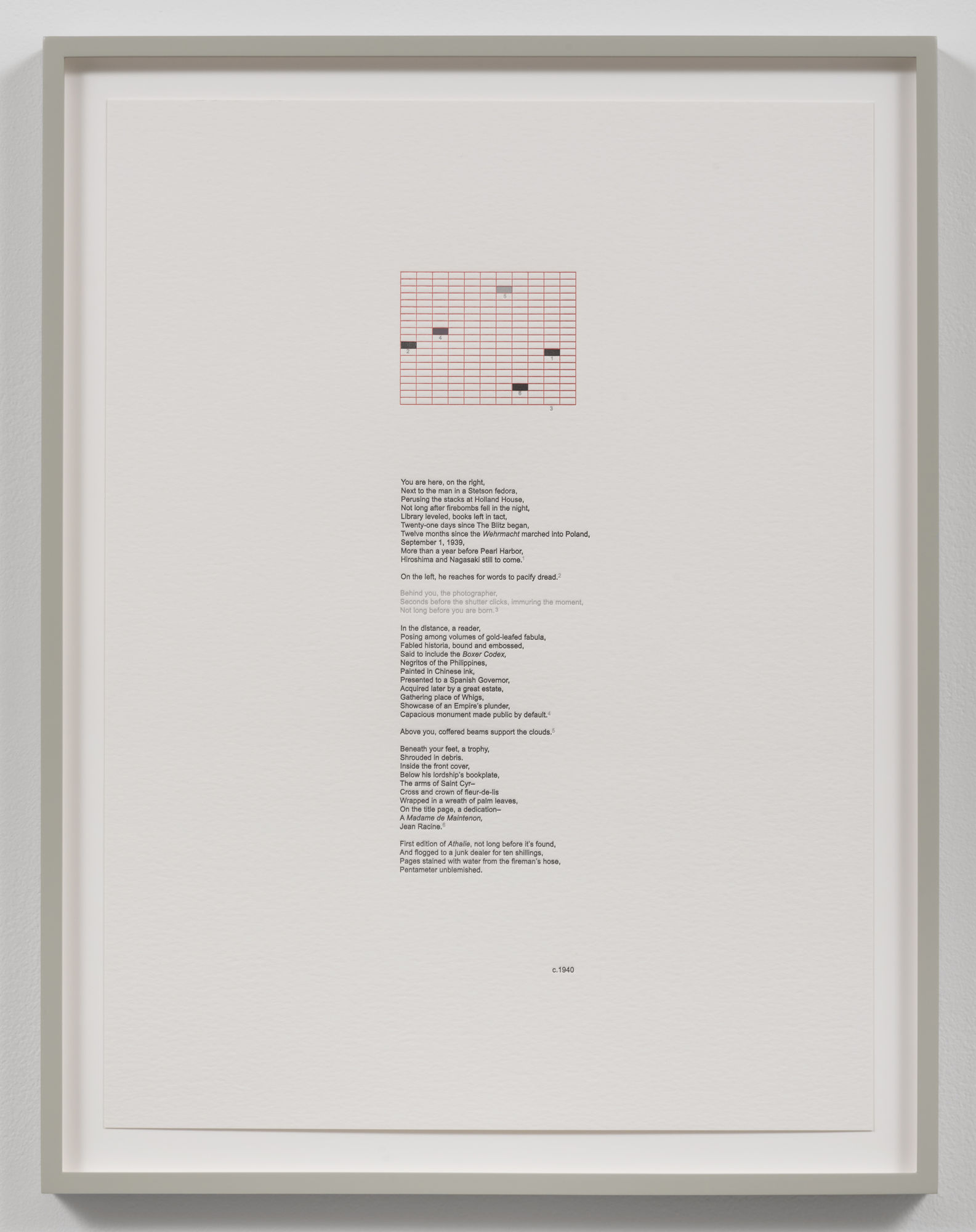 Mary Kelly, Unguided Tour c. 1940, 2016