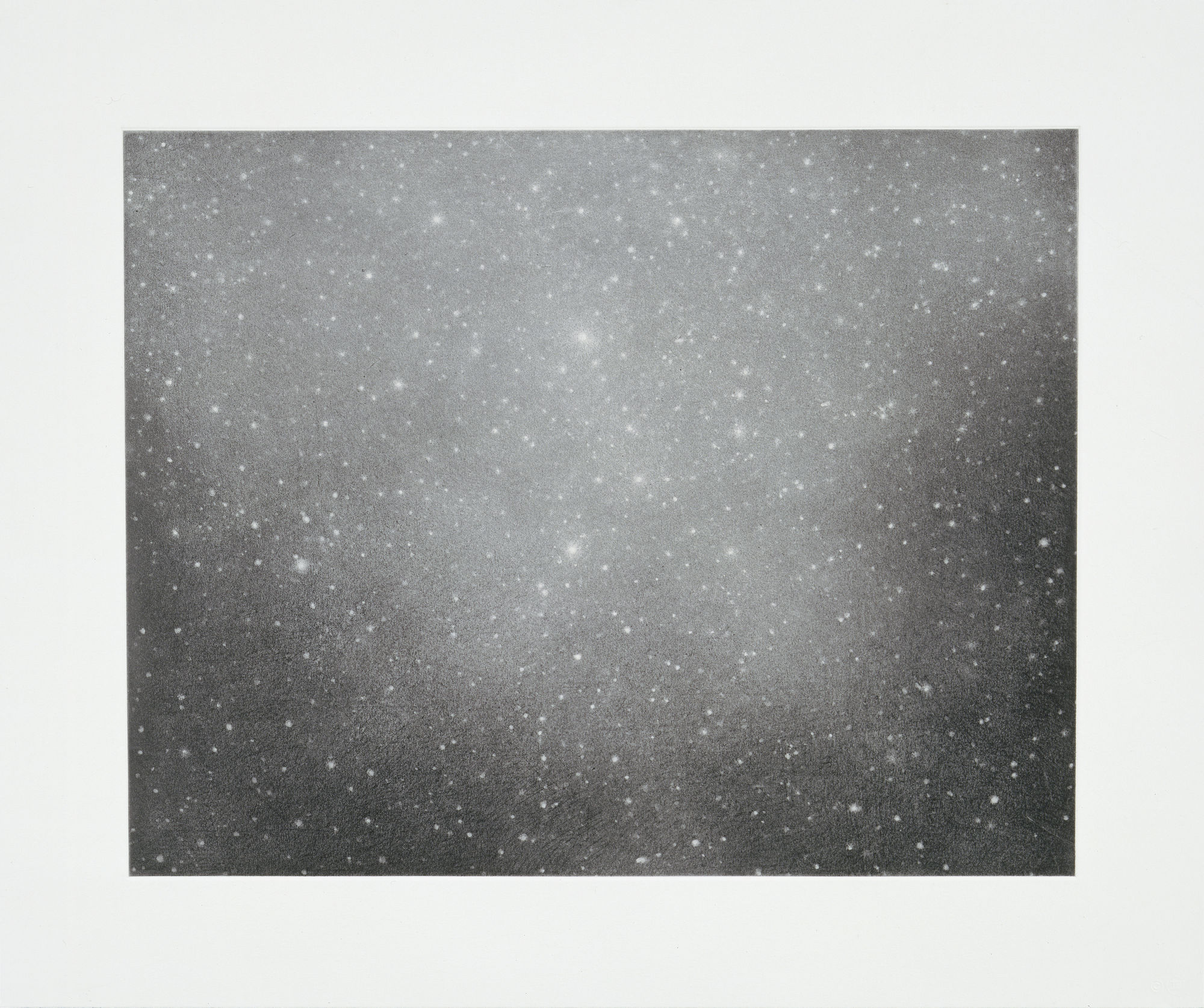 Vija Celmins Night Sky 3, 2002 single colour print with photogravure, aquatint & drypoint 50.17 x 60.33 cm19 3/4" x 23 3/4" (paper size) edition of 65