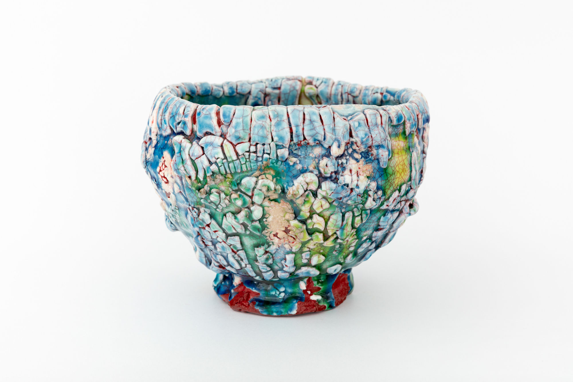 Kodai Ujiie, 織部漆朱塗鉢 - Oribe Lacquer Vermillion Bowl【非売/Not for Sale】