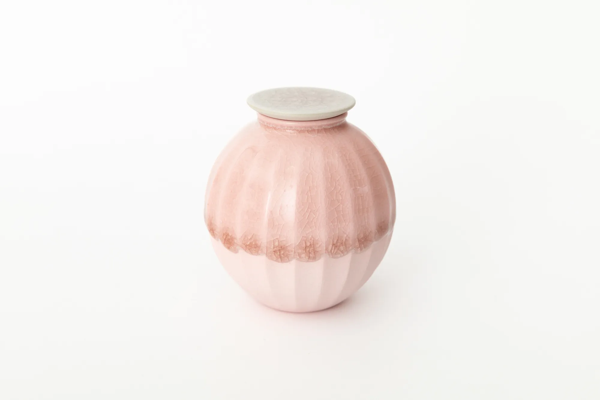Tomoyuki Hoshino, Tea Container - ピンクグレージュ茶器