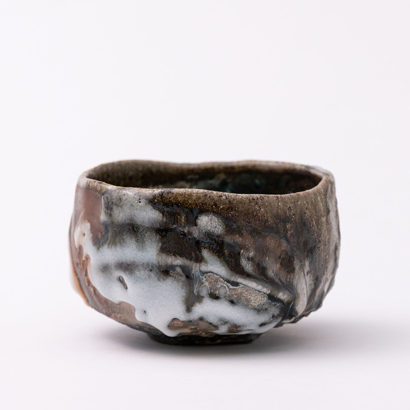 Kan Matsuzaki, Yohen Iron Shino Tea Bowl, 2020