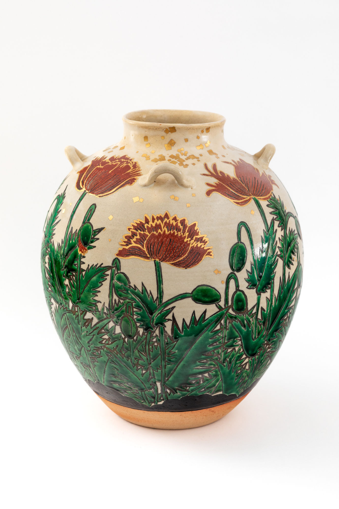 Shion Tabata, "Opium Poppy" Large Jar