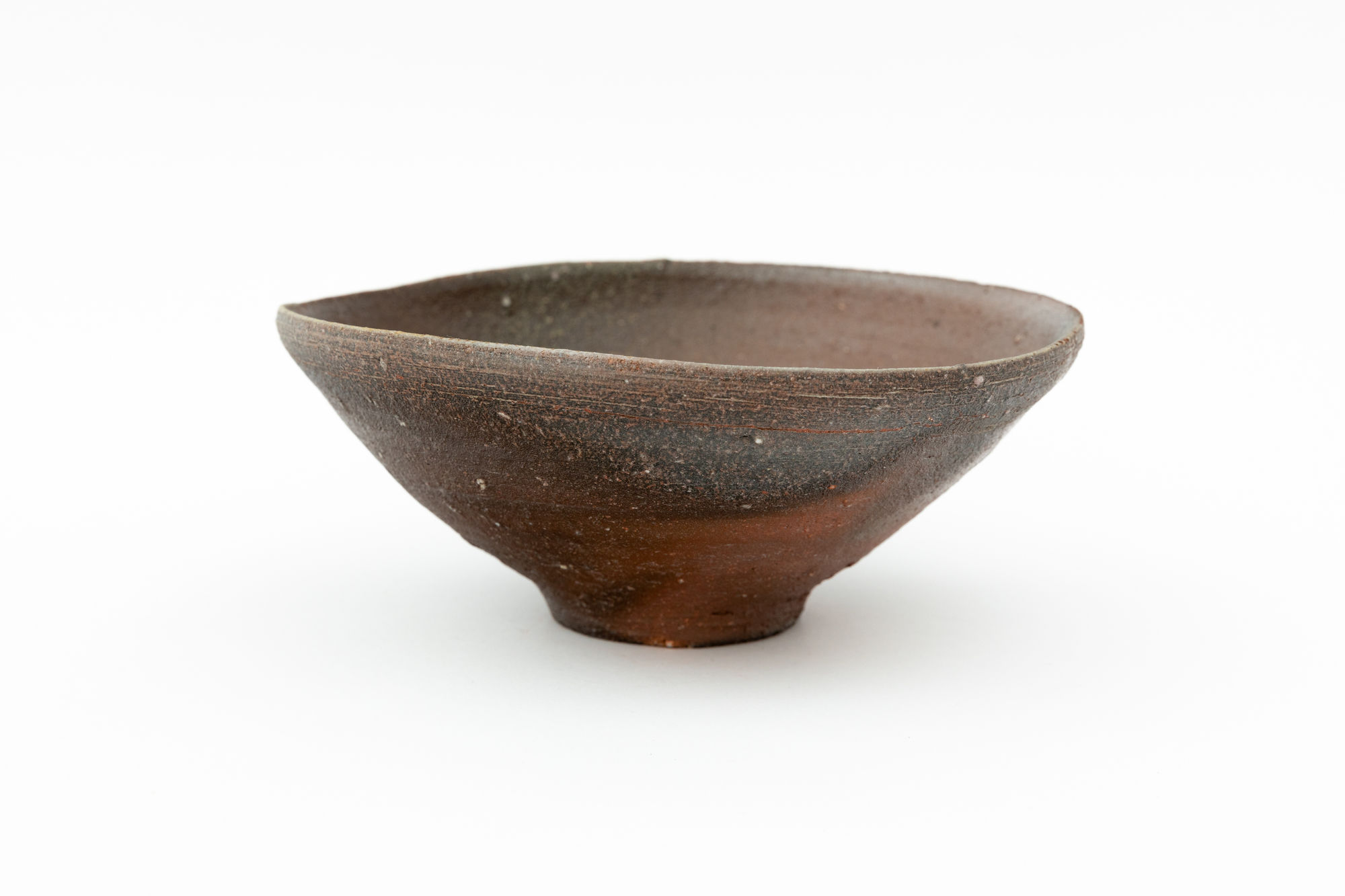 Hiroshi Goseki, Hiyama Bizen Tea Bowl - 桧山備前平茶盌