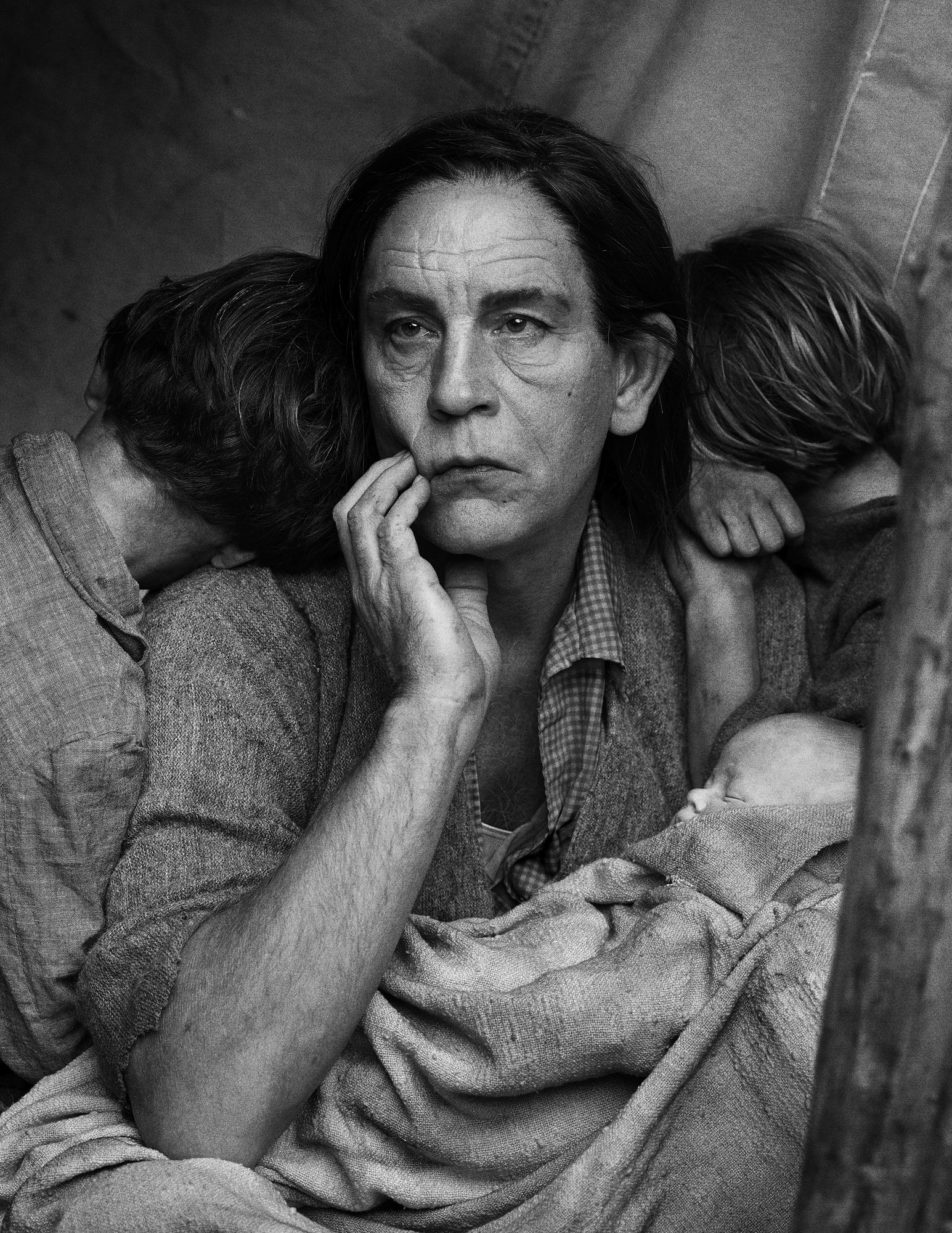 Sandro Miller, Dorothea Lange / Migrant Mother, Nipomo, California (1936), 2014