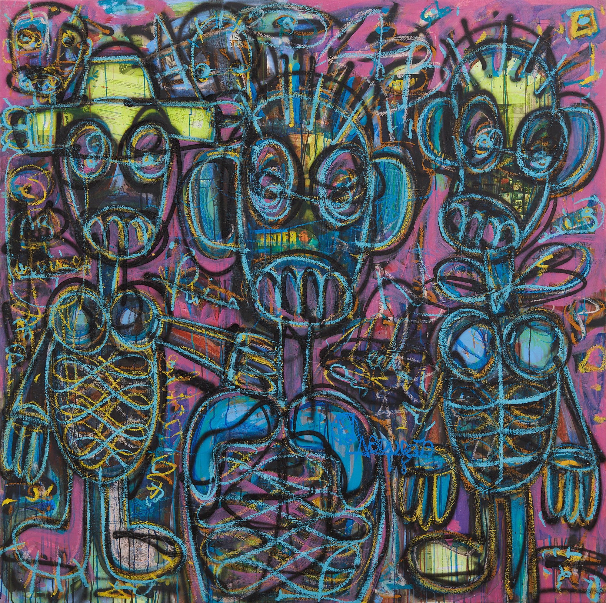 Aboudia, Les 3 baramogho, 2022