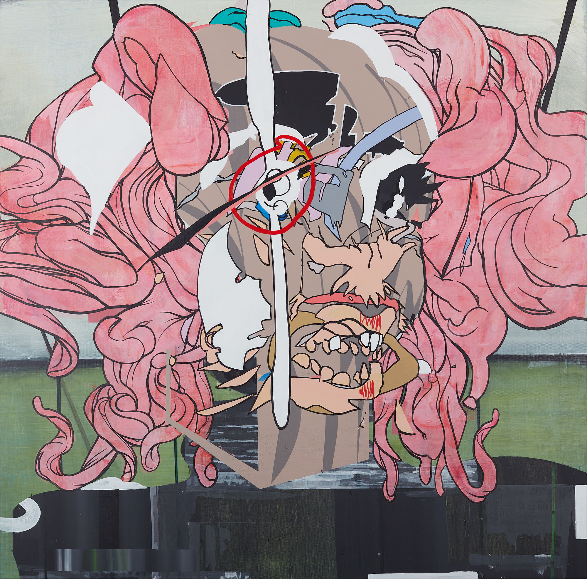 Zhong Wei, Cute Girl with Pink Hair , 2021