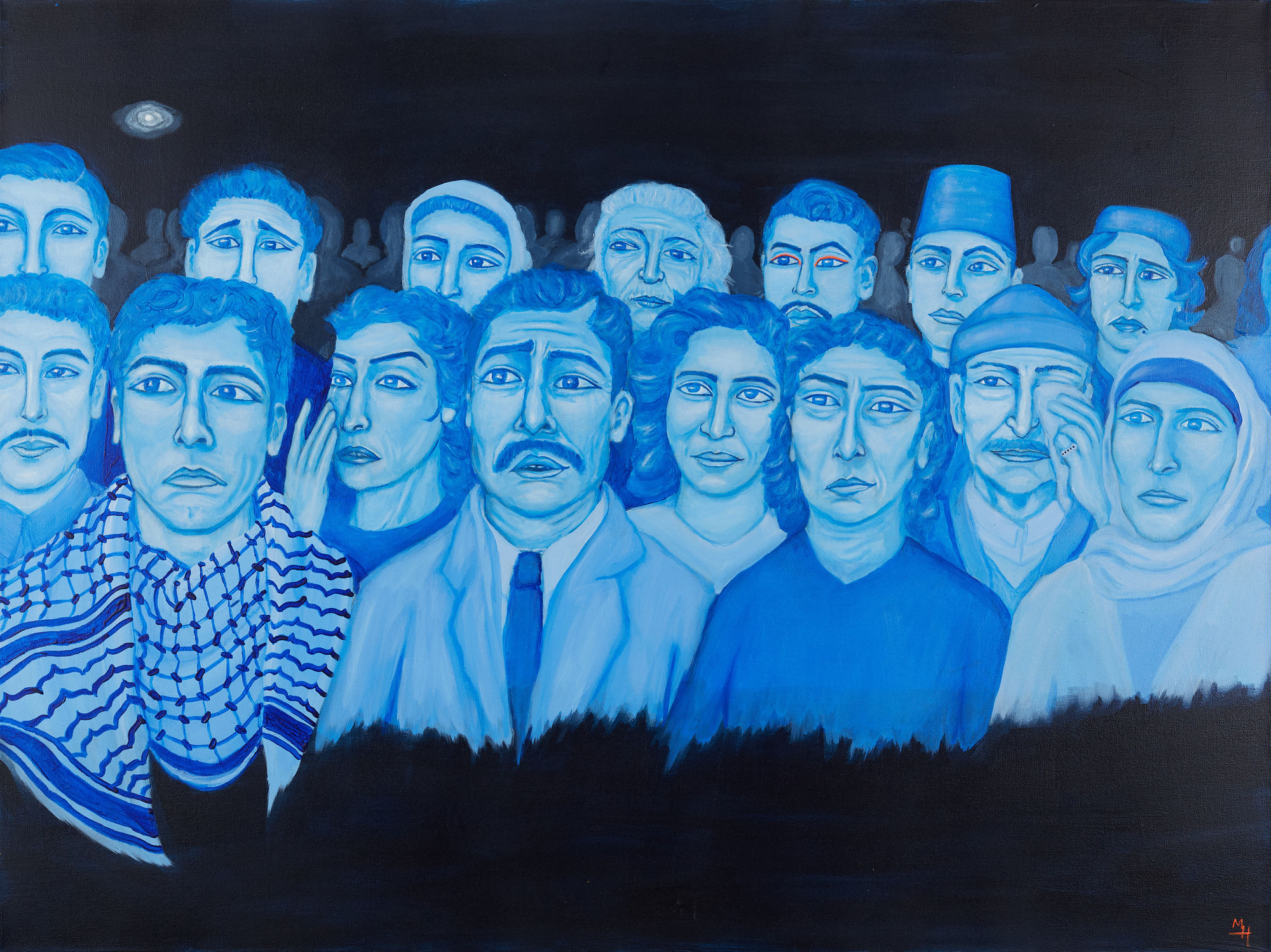 Massoud Hayoun, An Arab Movie House in 2024 Watches the Scene in Battle of Algiers where Little Omar Steals the Mic and Tells Them to Take Heart, 2024