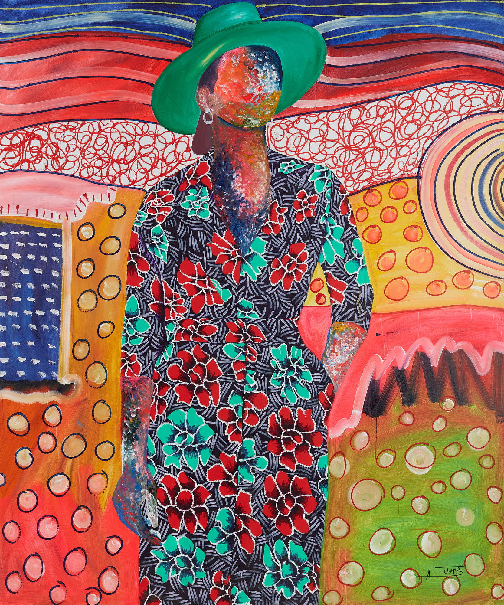 Ajarb Bernard Ategwa, Black classic lady #1, 2021