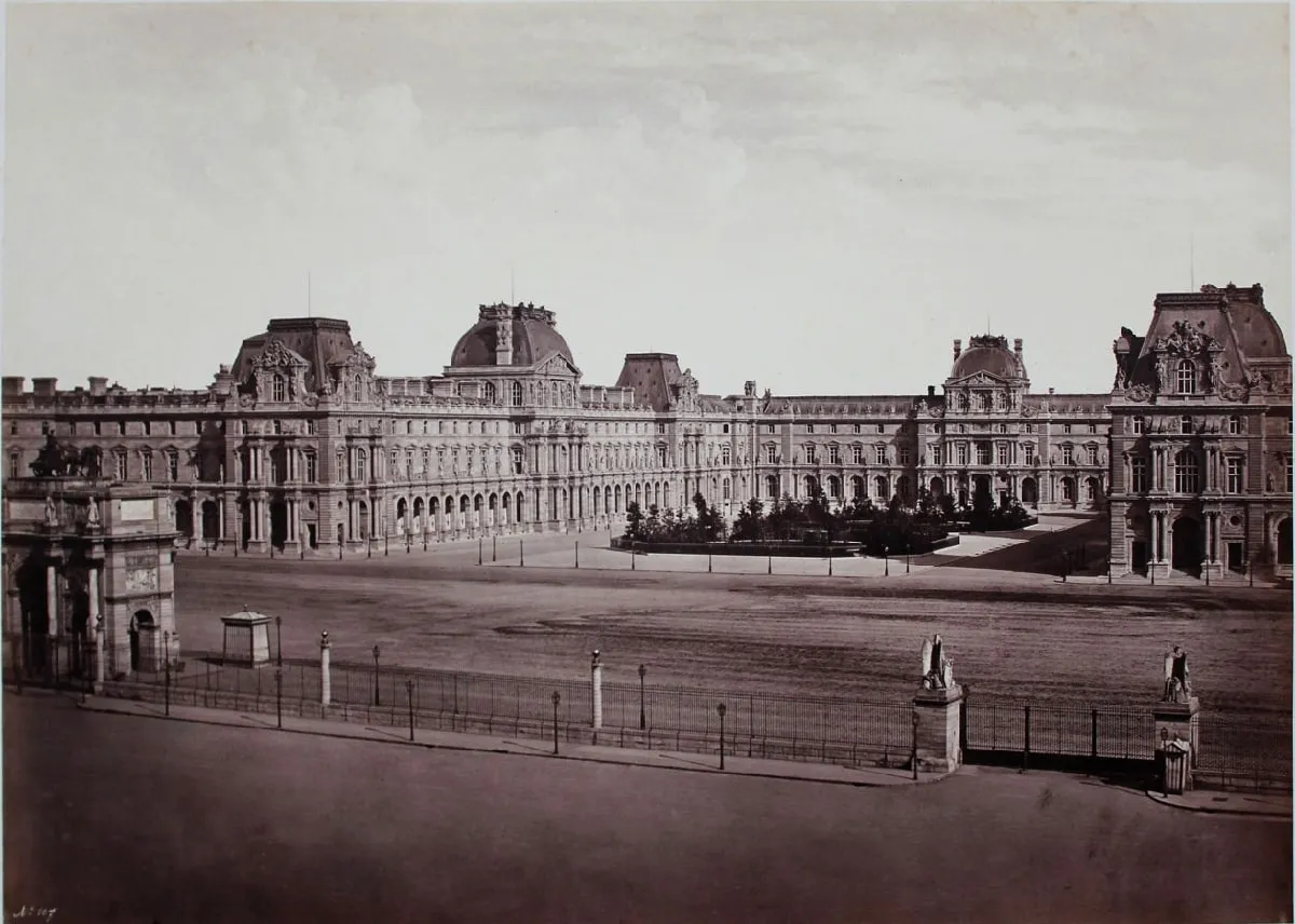 Edouard Baldus, Le Nouveau Louvre, c.1855