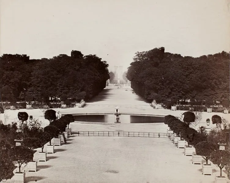 Charles Negre, Bassin des Tuileries, Paris juin 1859, 1859