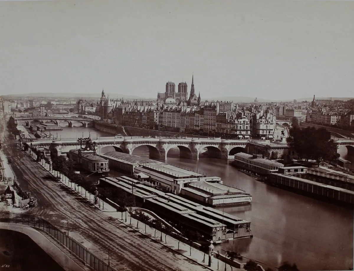 Edouard Baldus, Vue Generale de Pont Neuf, c.1855