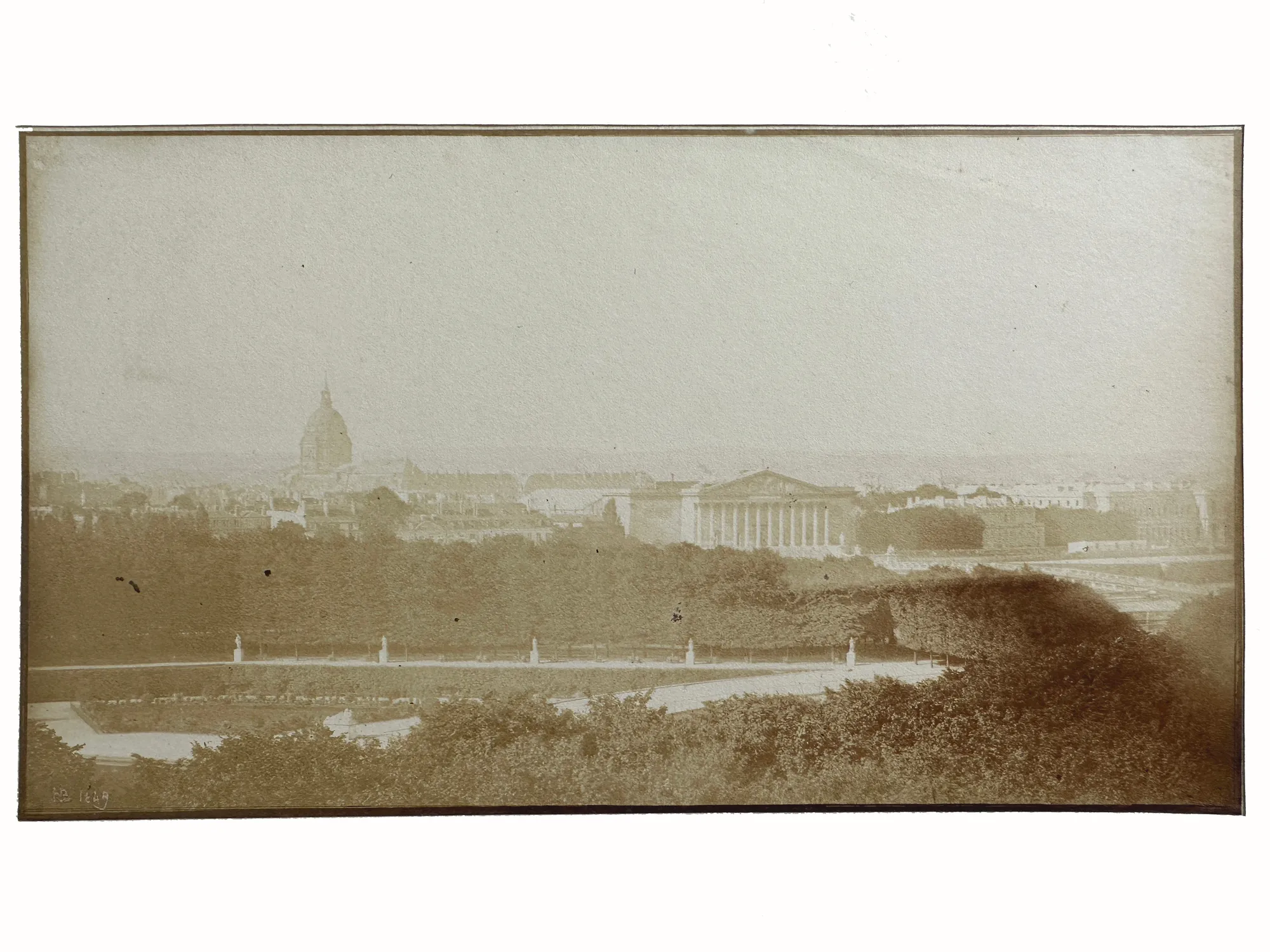 Hippolyte Bayard, Le jardin des Tuileries, Paris, 1849